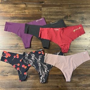 Victoria Secret Thong bundle- size XL. 7 pairs, last pair pictured in last pic